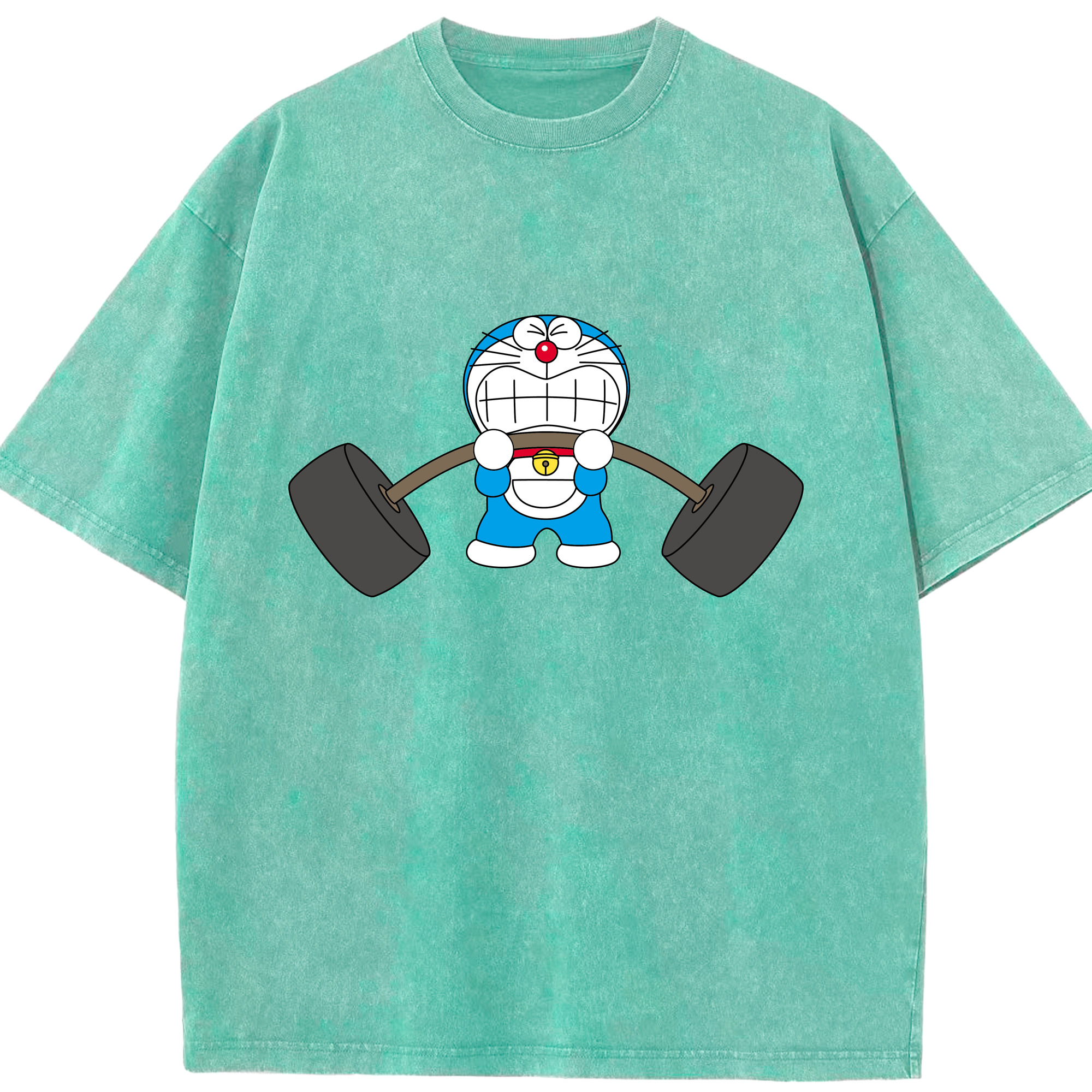 （画像用） ドラえもん Doraemon 綿100% ヴィンテージ風 半袖Tシャツ（フロントプリント）